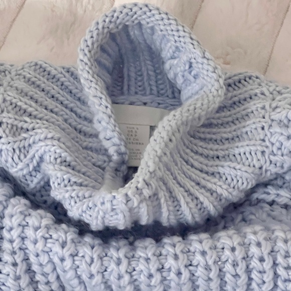 Zara Soft Blue Turtleneck Sweater - Picture 3 of 3